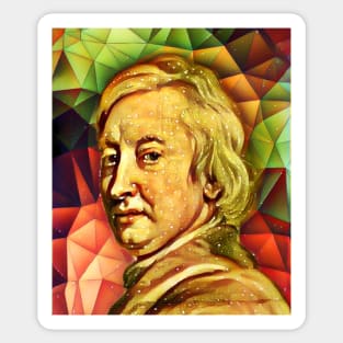 John Dryden Snow Portrait | John Dryden Artwork 15 Sticker